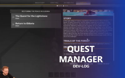 Devlog: Quest Manager and Narrative Design