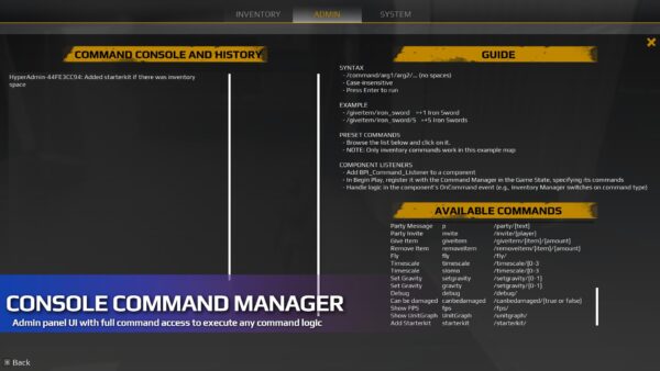 Console Command Manager - Image 3