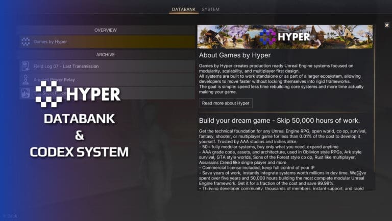 Databank & Codex System