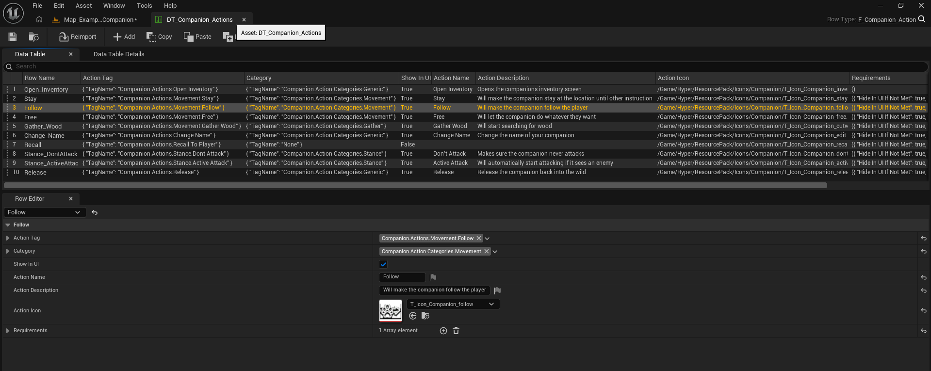DT_Companion_Actions screenshot