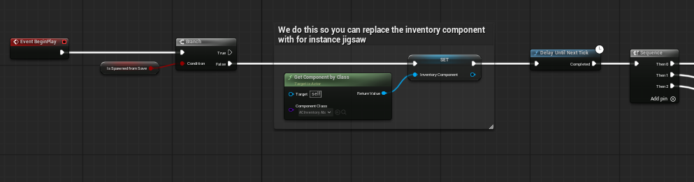 Begin Play responsibilities screenshot