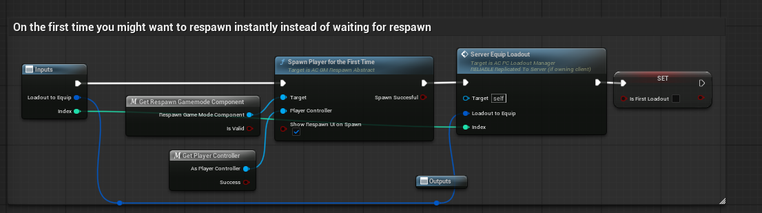 Applying a loadout screenshot