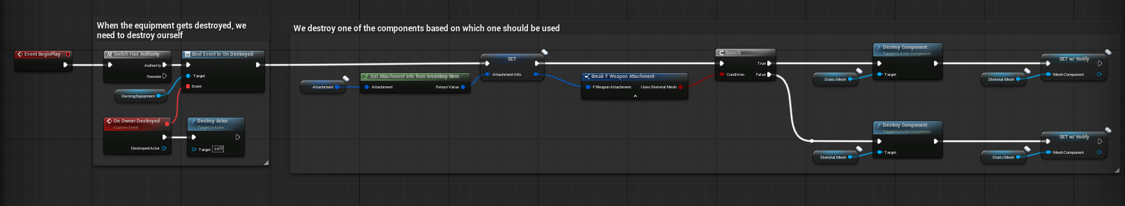 BeginPlay and owner cleanup screenshot