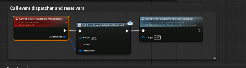 Finishing and resetting the equip screenshot