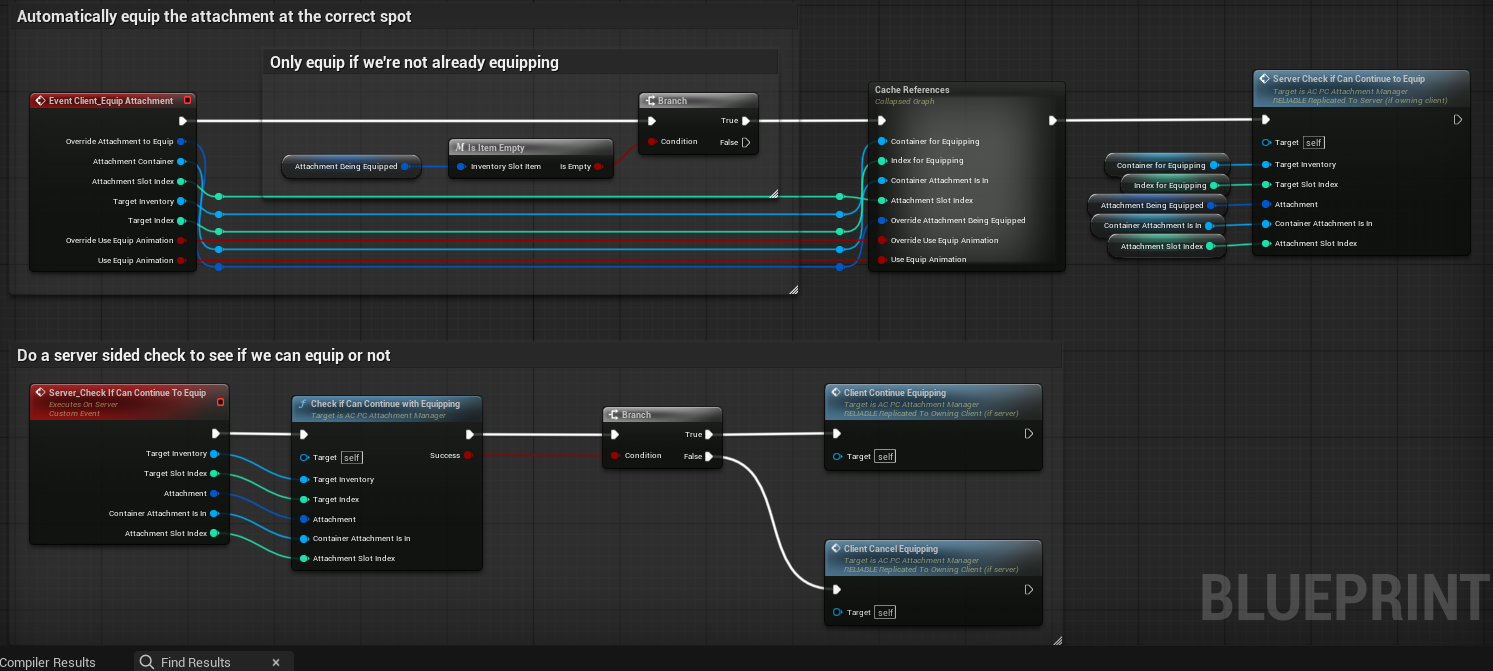 High-level equip pipeline screenshot
