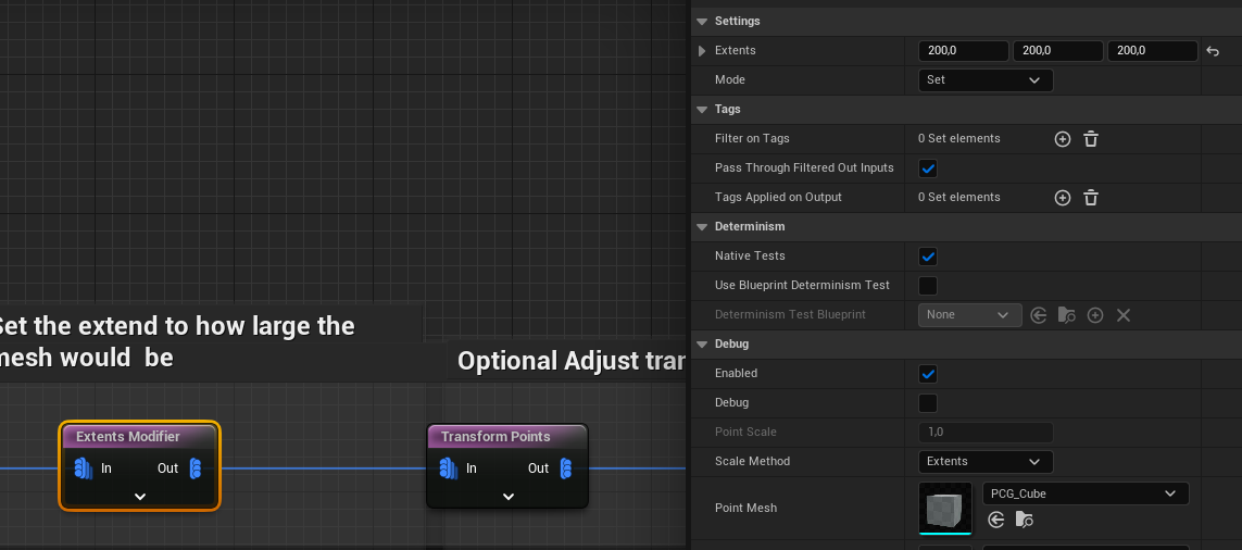 Replacing a tree to a new static mesh screenshot