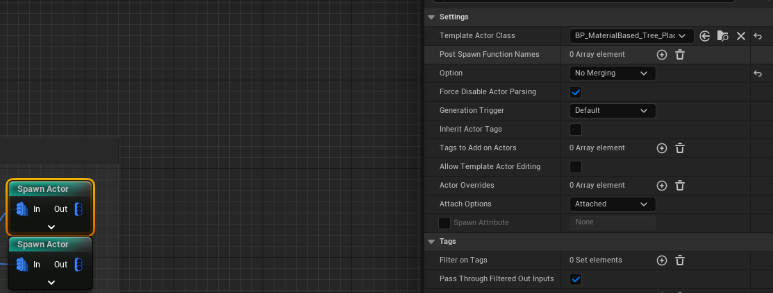 Replacing a tree to a new static mesh screenshot