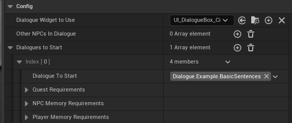 Adding fixed dialogies to chars screenshot
