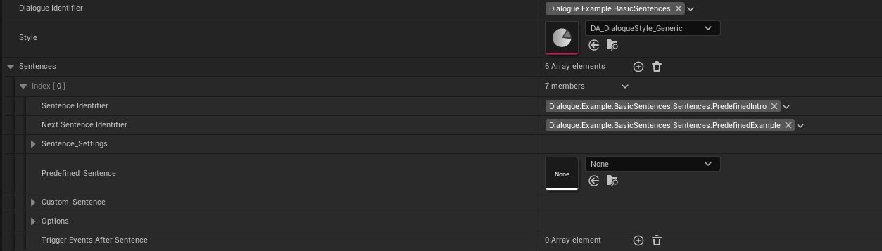 Adding fixed dialogies to chars screenshot