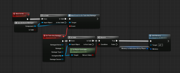 Example 1 - Event Binding (Damage Memory Trigger) screenshot