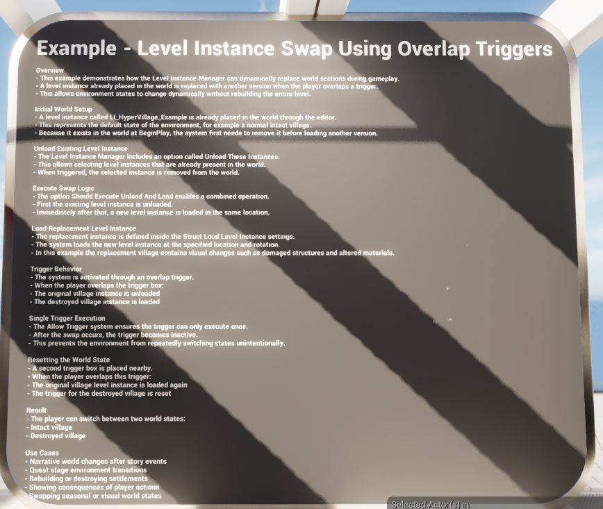 Example Flow - Village Swap Using Overlap Triggers screenshot