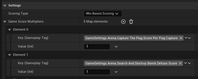 Scoring Types screenshot