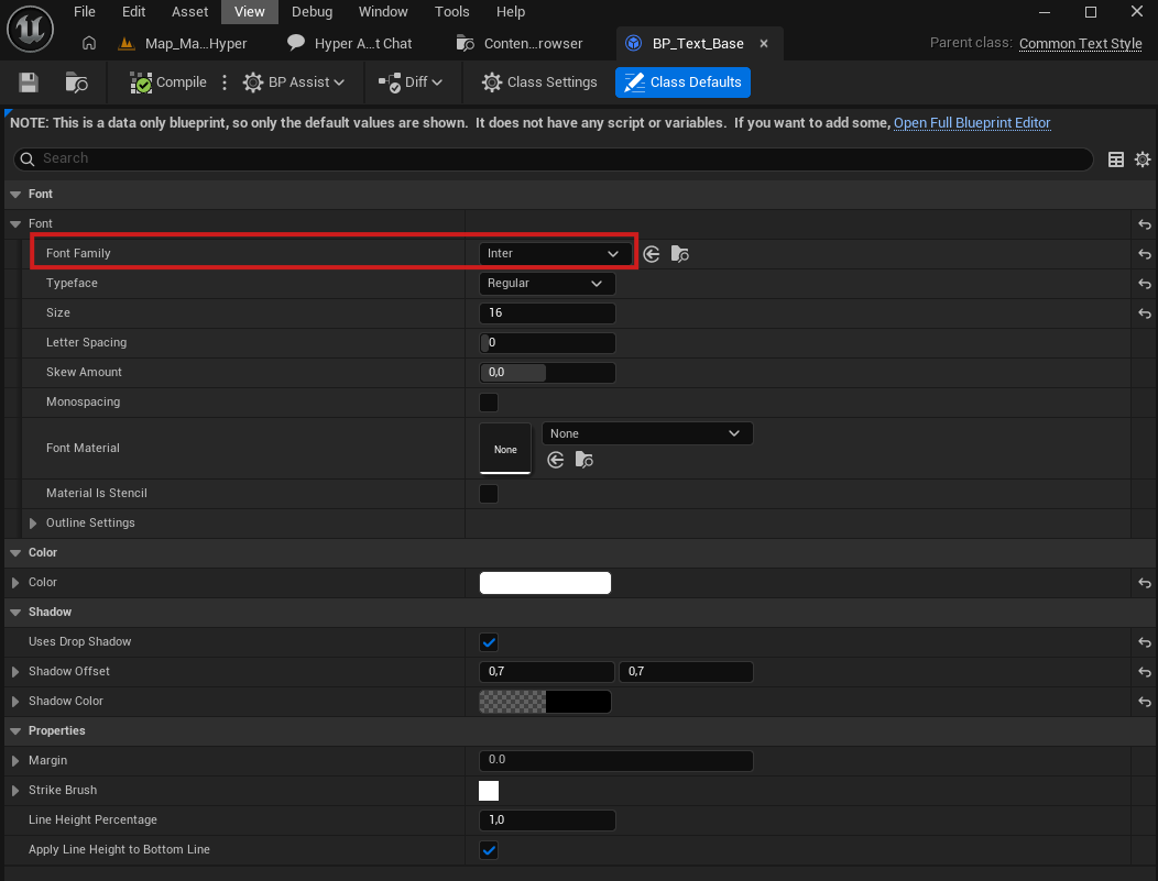 BP_Text_Base font settings