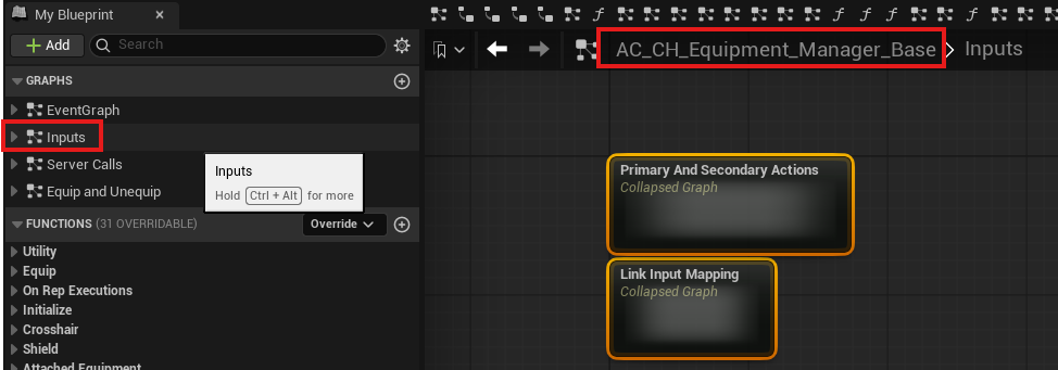 AC_CH_Equipment_Manager_Base equipment input routing