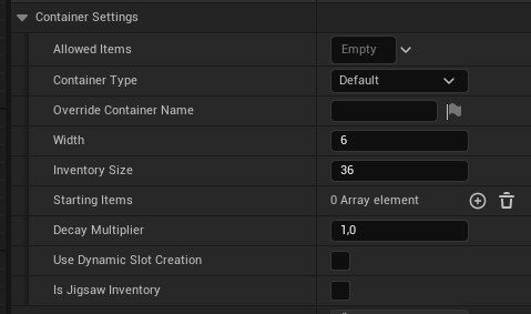 Game Inventory Container Window Inventory System Documentation | Games by Hyper