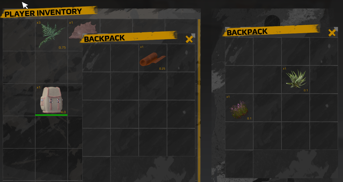 Game Inventory Container Window Inventory System Documentation | Games by Hyper
