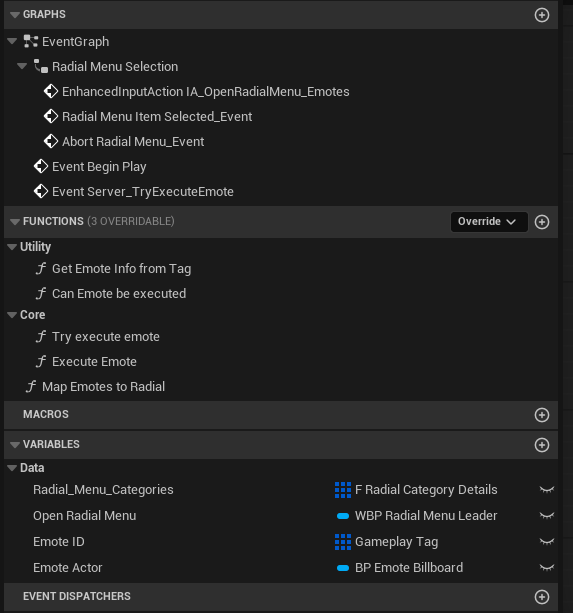 Details Panel / Important Variables screenshot