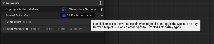 Details Panel / Important Variables screenshot