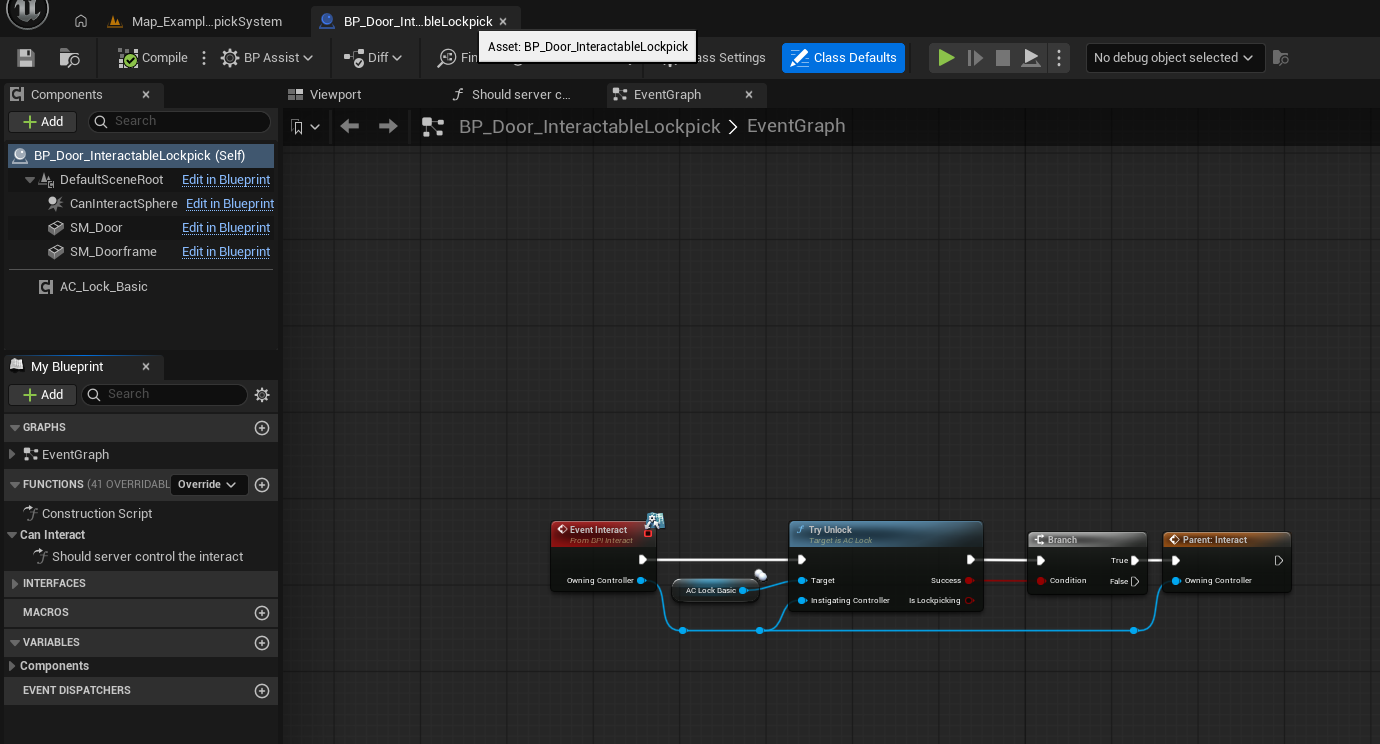 Adding the Lock System to a Locked Actor screenshot