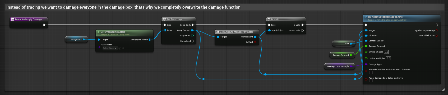 Area turret damage override: overlapping actors inside DamageBox are damaged screenshot