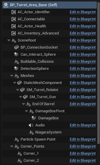 Example component hierarchy from an area turret child screenshot