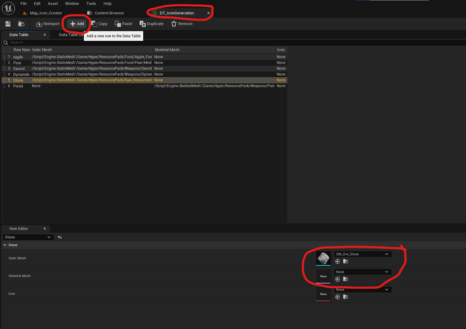 Adding own meshes screenshot